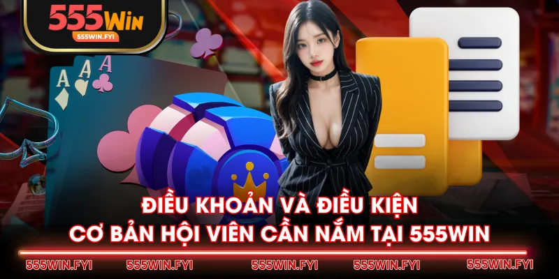 Điều khoản và điều kiện cơ bản hội viên cần nắm tại 555WIN
